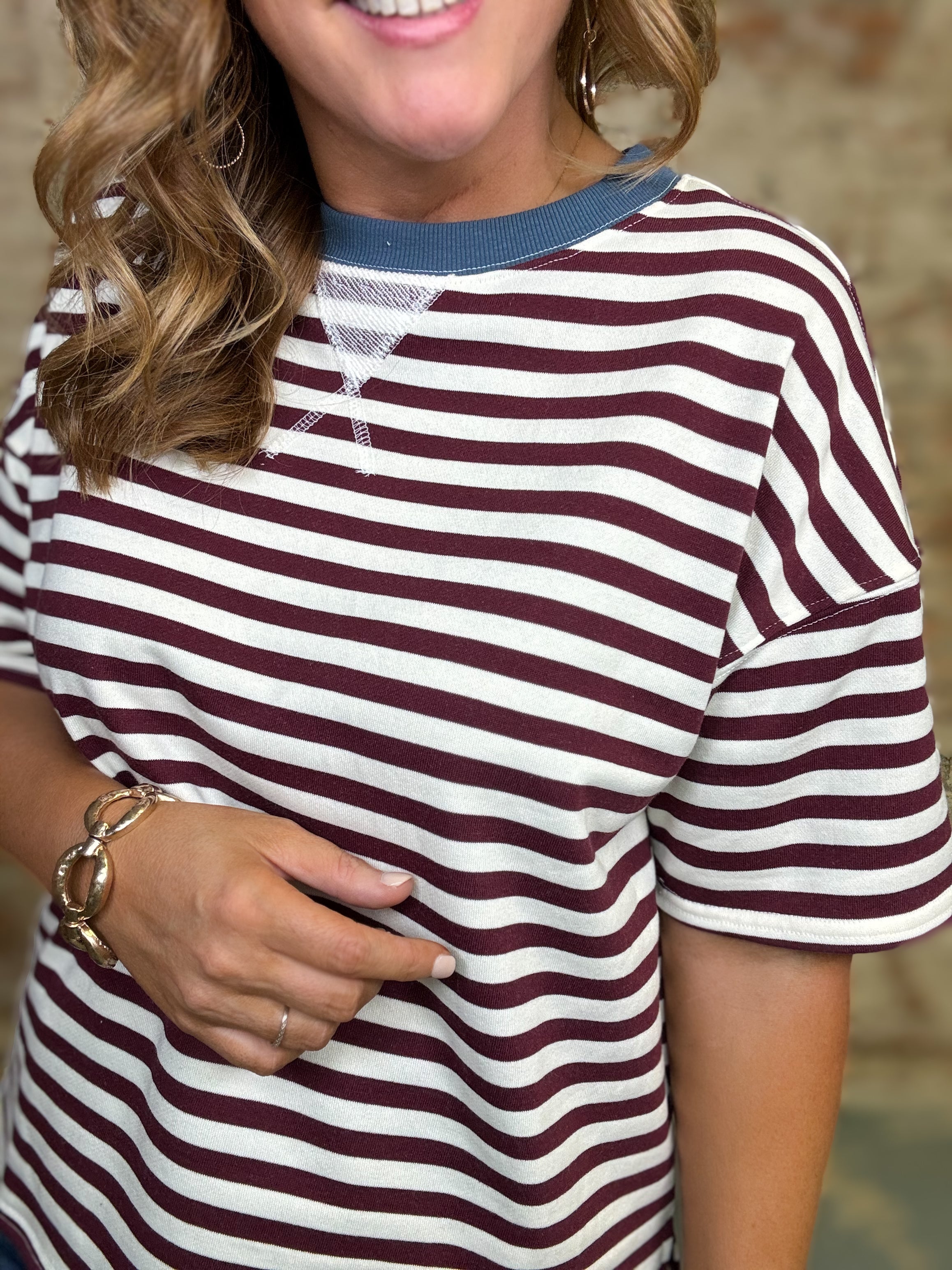 Minerva Stripe Casual Top