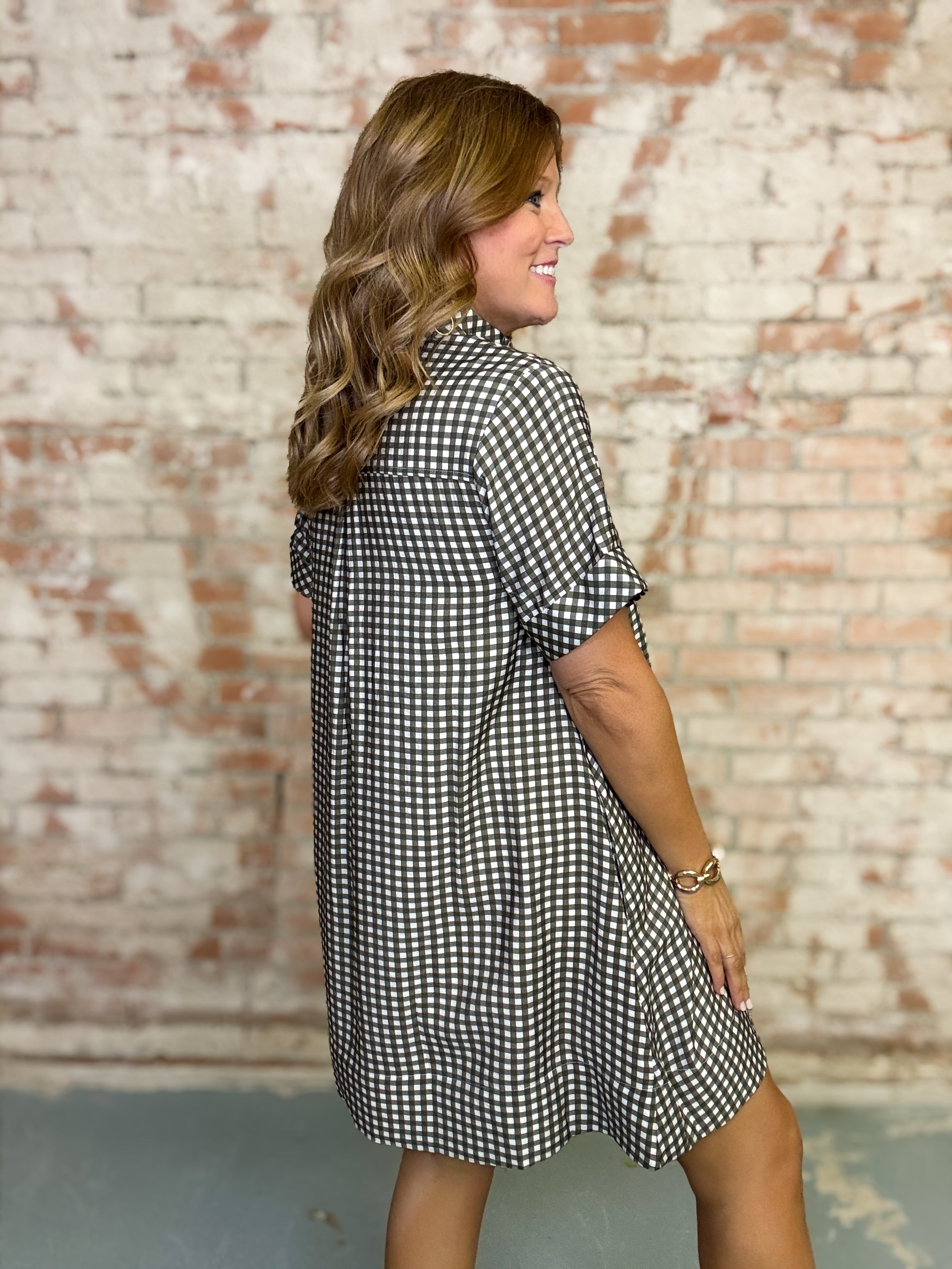 Belen Gingham Dress