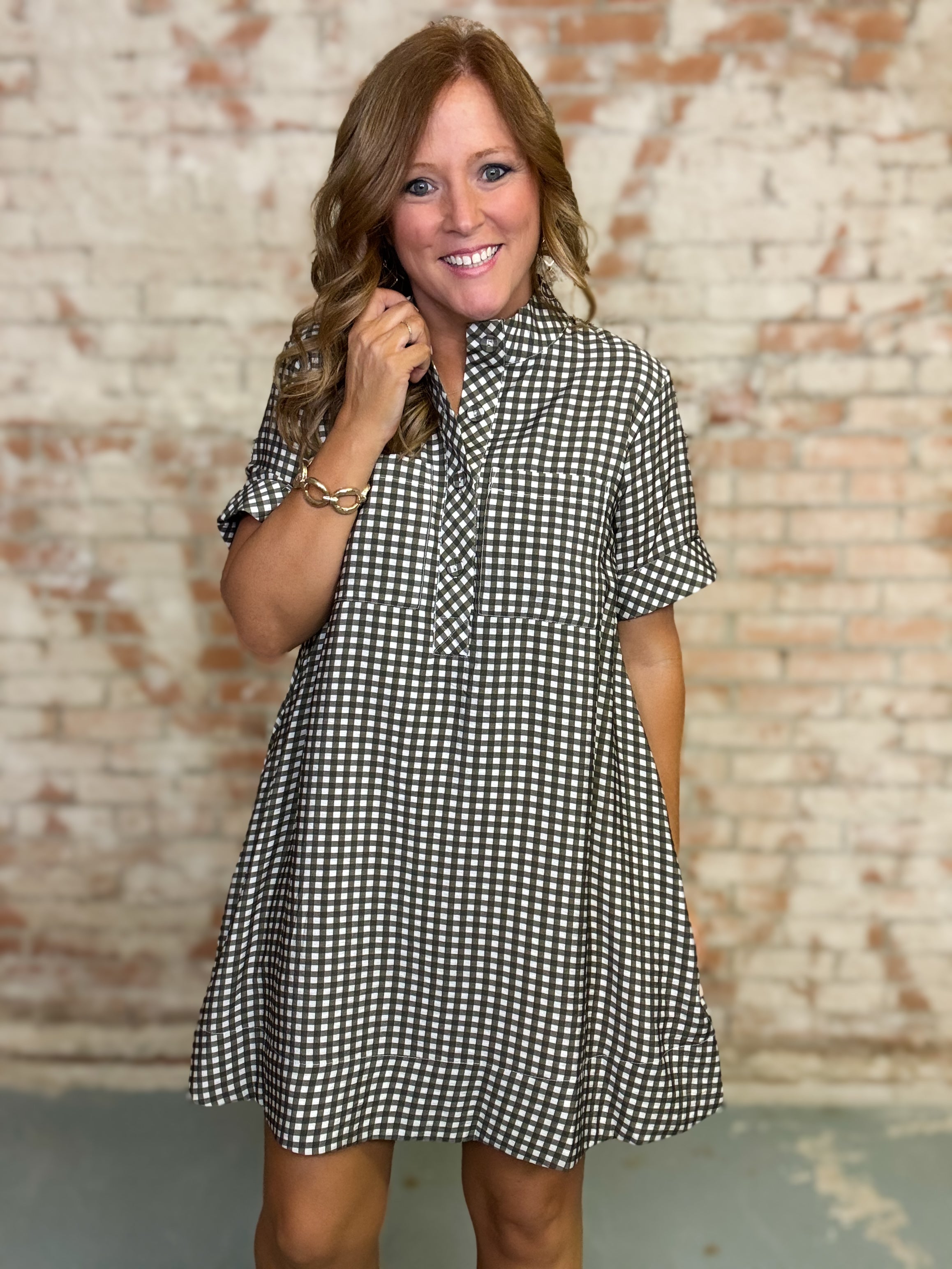 Belen Gingham Dress