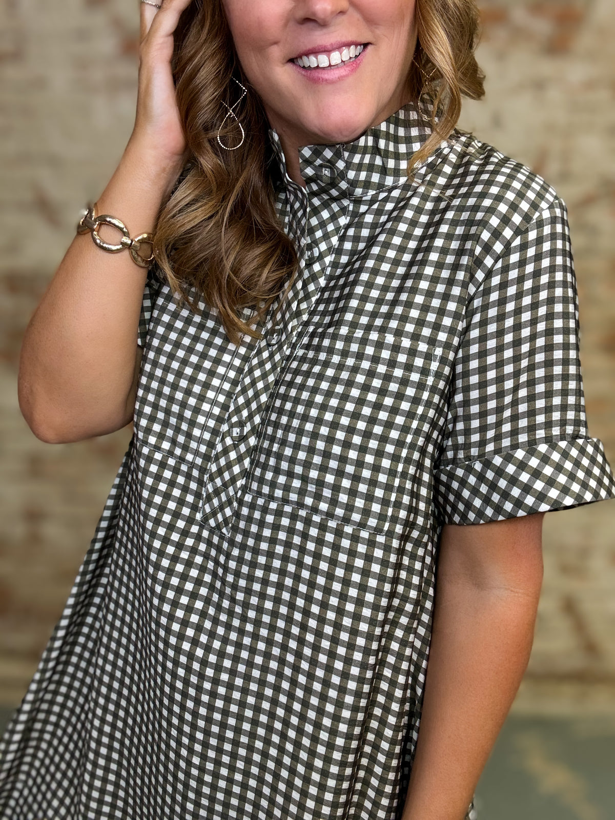Belen Gingham Dress