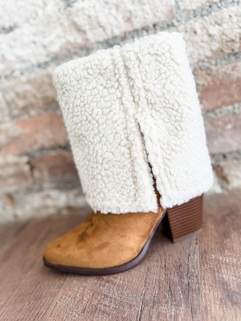 Savannah Sherpa Foldover Boots - FINAL SALE