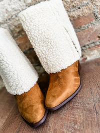 Savannah Sherpa Foldover Boots - FINAL SALE