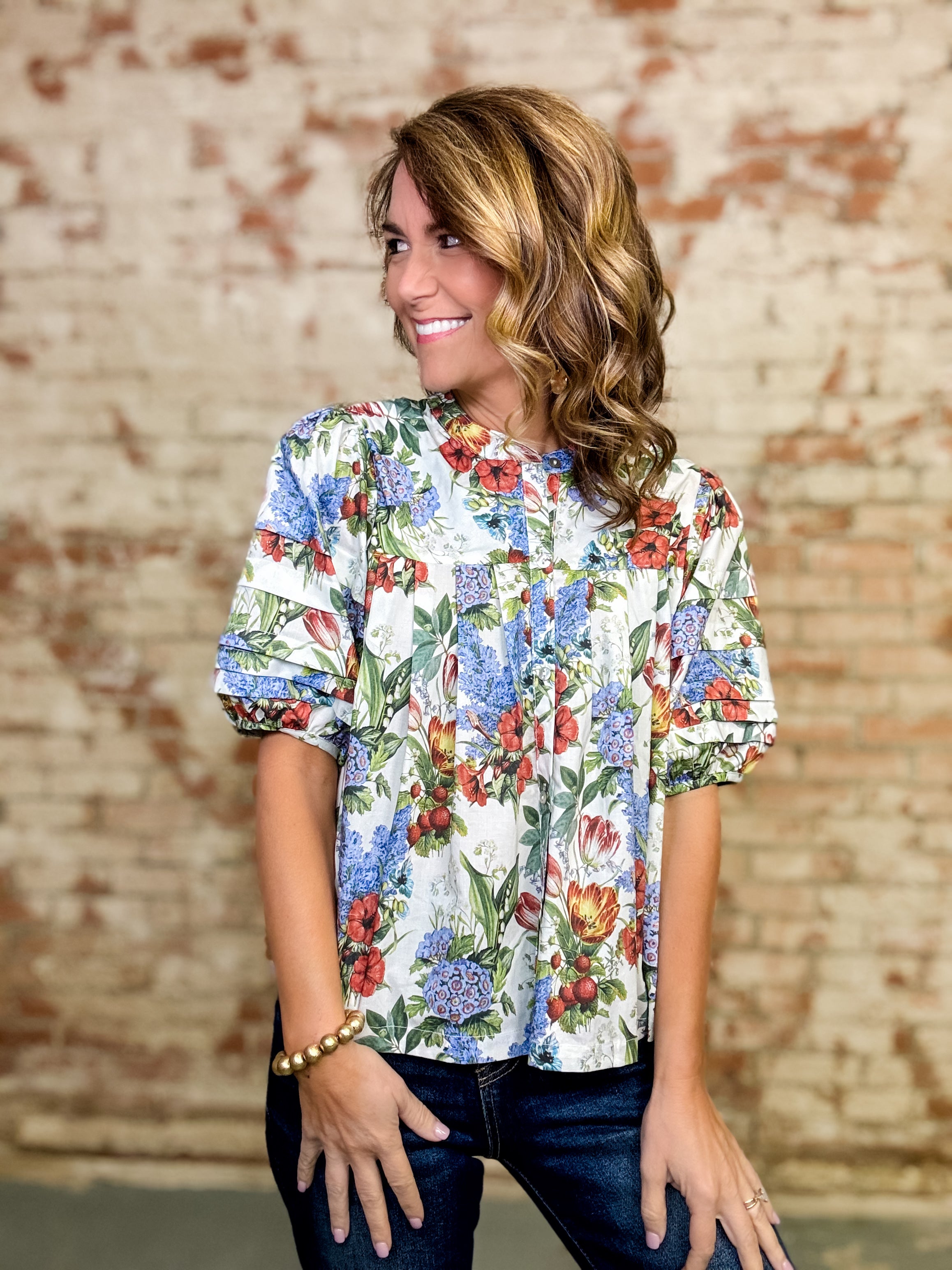 Claudia Floral Top