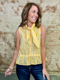 Khrystal Peplum Top