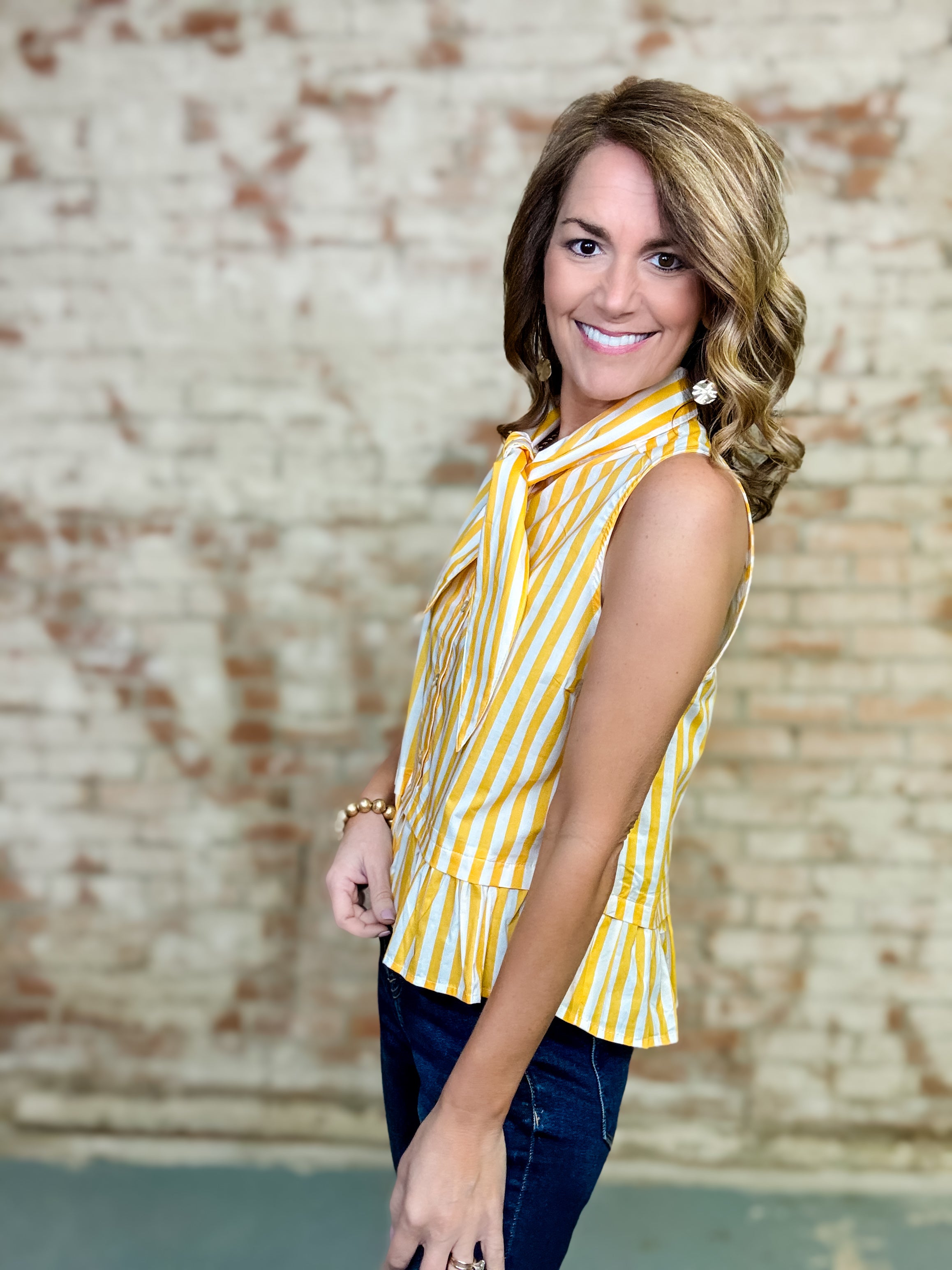 Khrystal Peplum Top