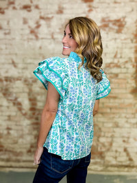 Allesa Flutter Sleeve Top