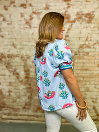 Sandy Jacquard Top