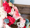 Handmade Wool & Cotton Blend Garland w/ Pom Poms & Metal Bells