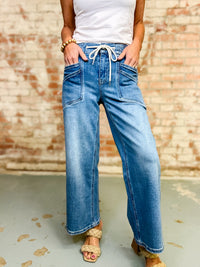 Rustin Drawstring Denim Pants