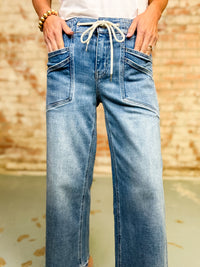 Rustin Drawstring Denim Pants