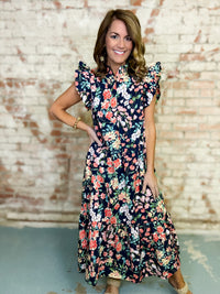 Kalani Floral Midi Dress