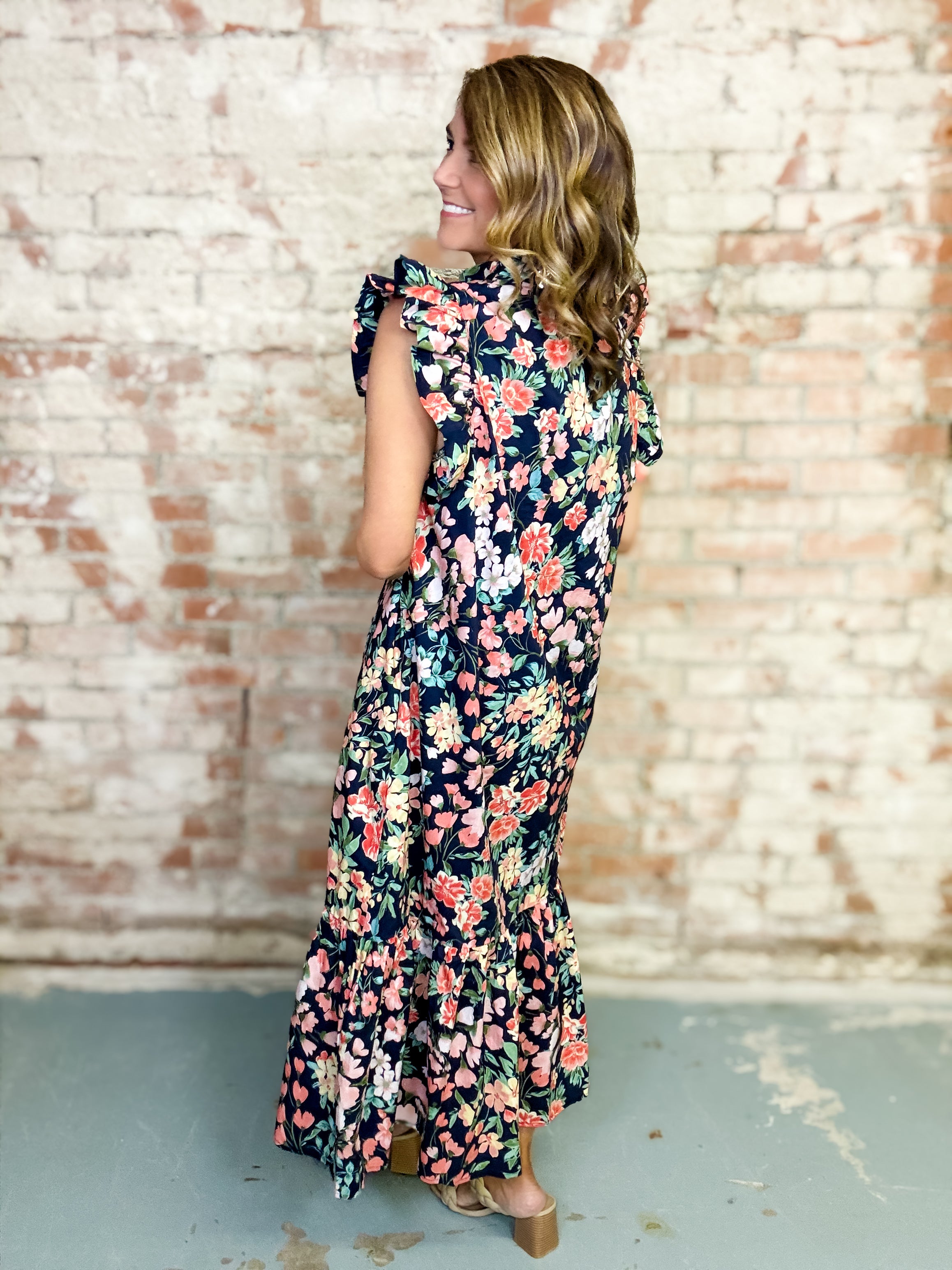 Kalani Floral Midi Dress
