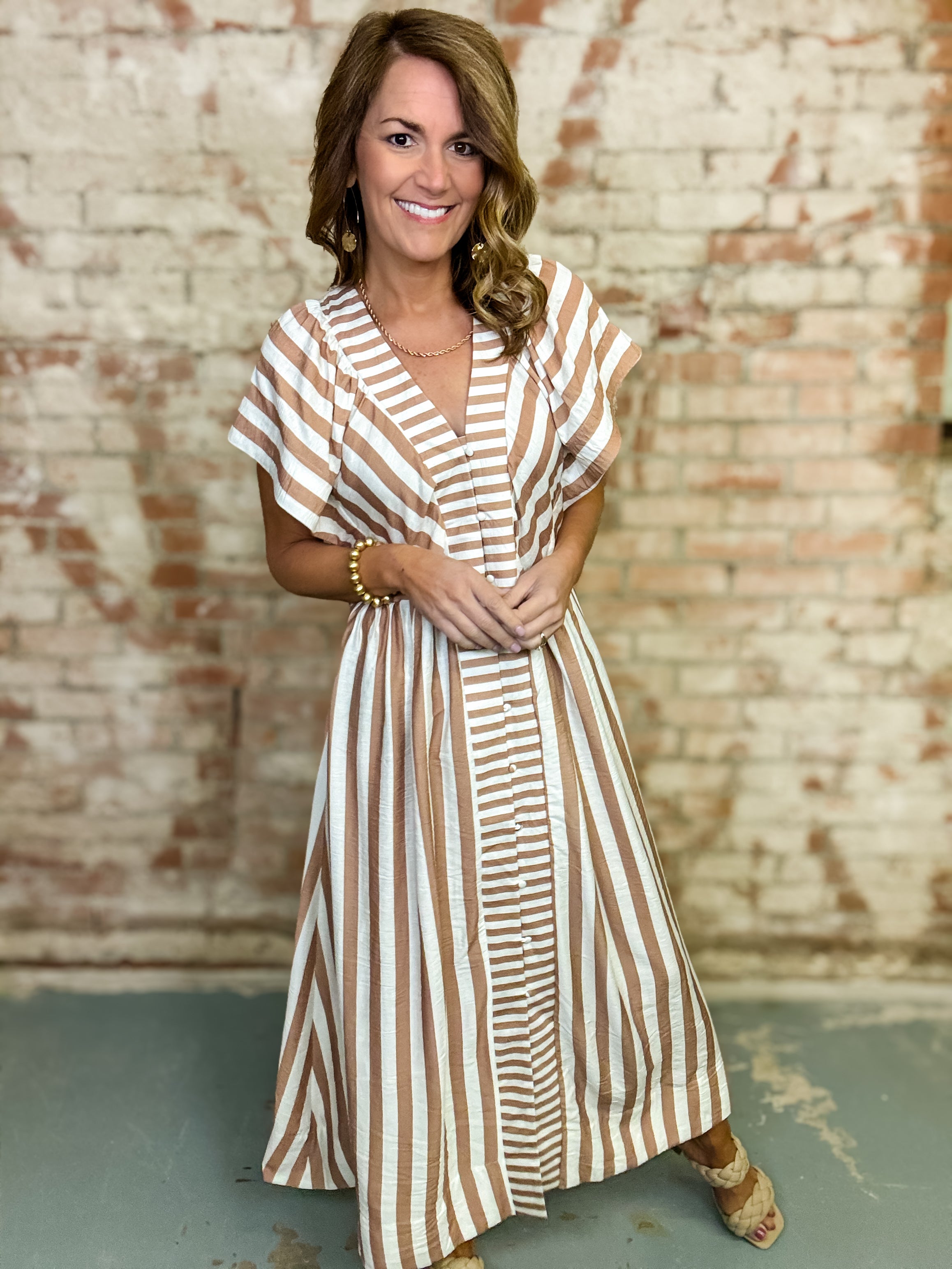 Erin Stripe Dress Large Erin Stripe Dress Large