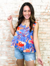 THML Evan Flower Print Tank Top - FINAL SALE