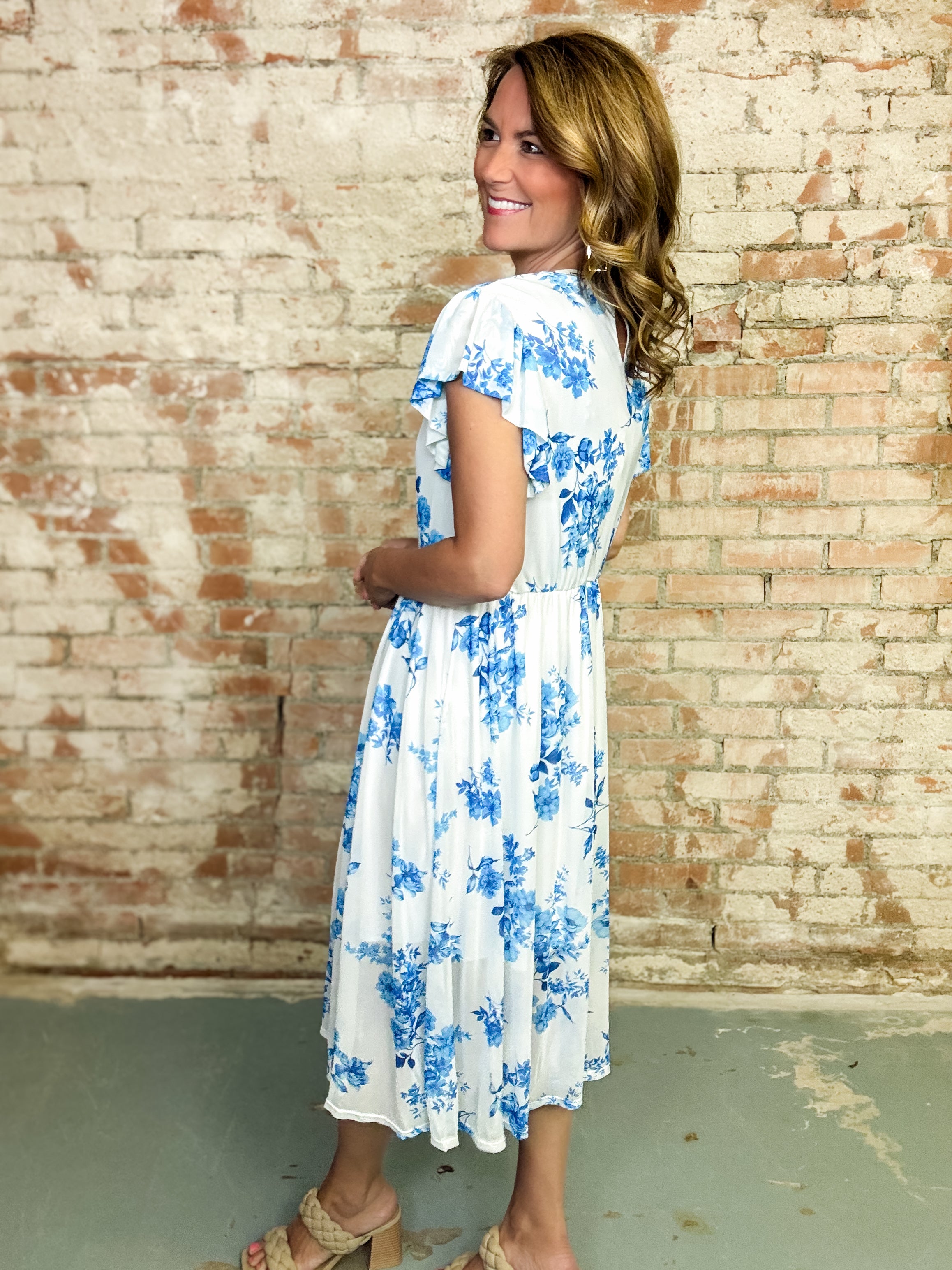 Hanna Floral Mesh Dress