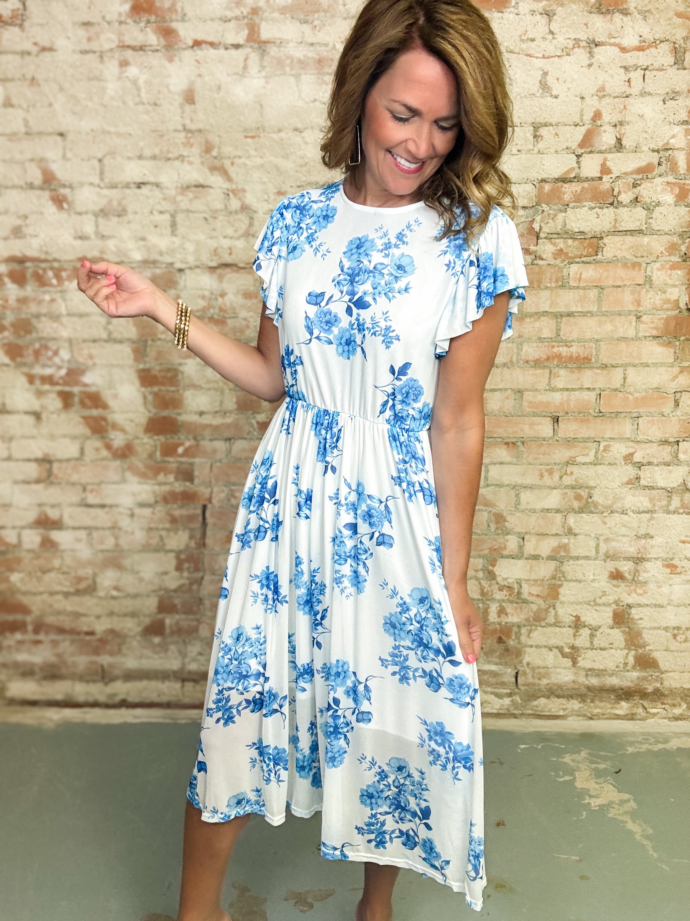 Hanna Floral Mesh Dress