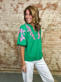 Jaydon Embroidered Top