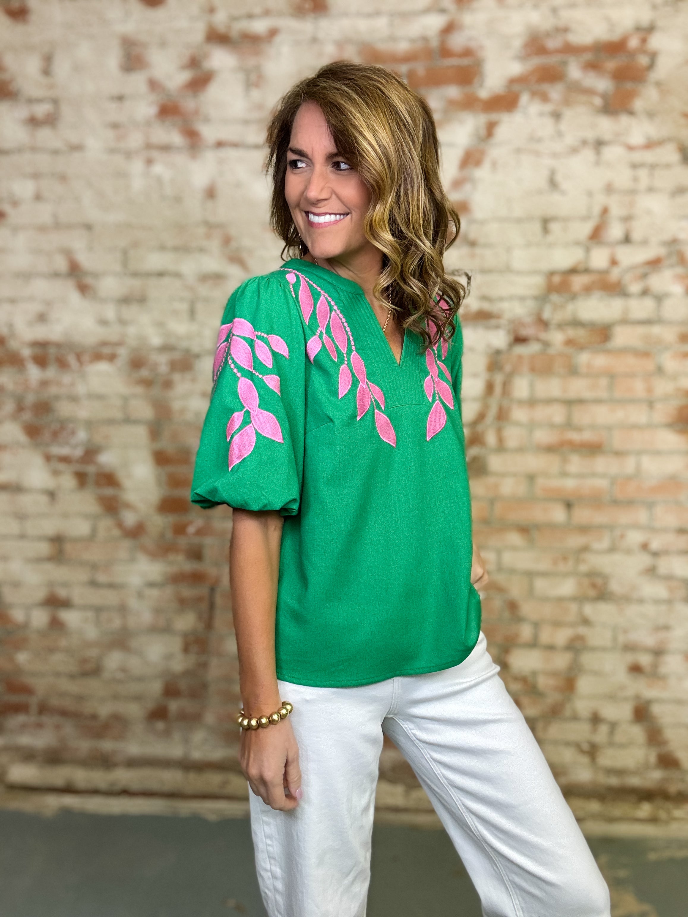 Jaydon Embroidered Top