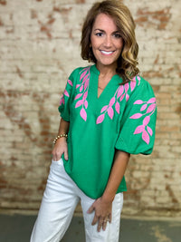 Jaydon Embroidered Top