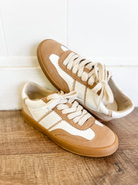 Dixie Textured Platform Lace-Up Trainers - FINAL SALE