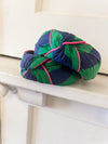 Navy Festive stripe Headband