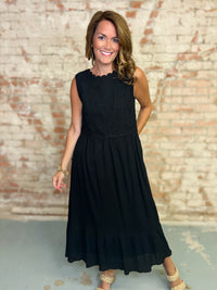 Amara Crochet Gauze Dress