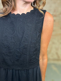 Amara Crochet Gauze Dress