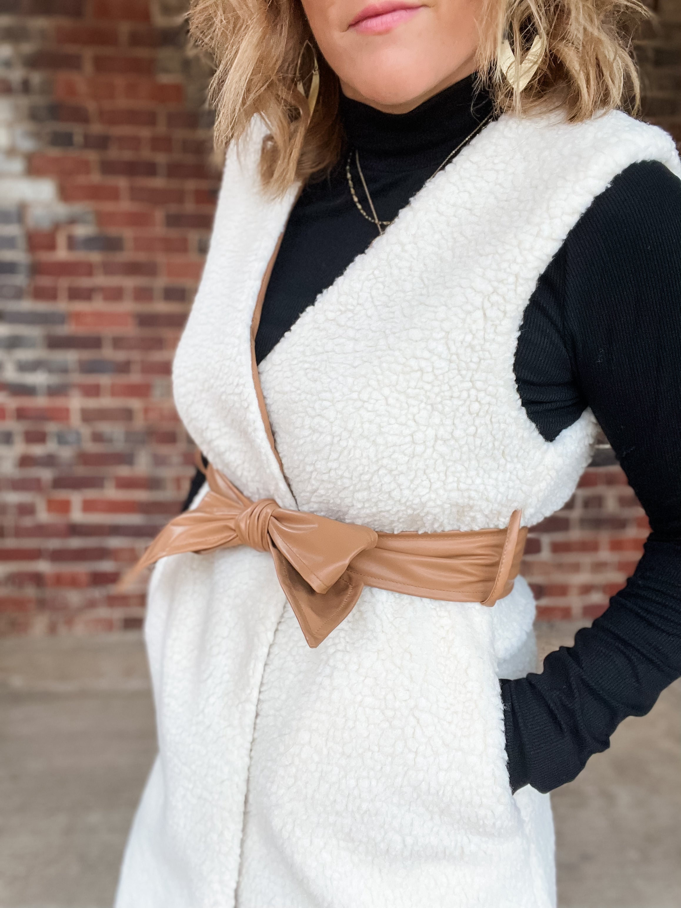 Long Sherpa Vest - FINAL SALE