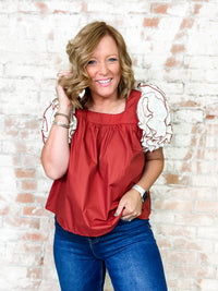 Tammi Ruffle Sleeve Top