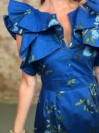 Santana Floral Tie Back Dress