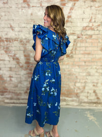 Santana Floral Tie Back Dress