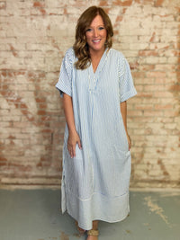 Teagan Stripe Maxi Dress