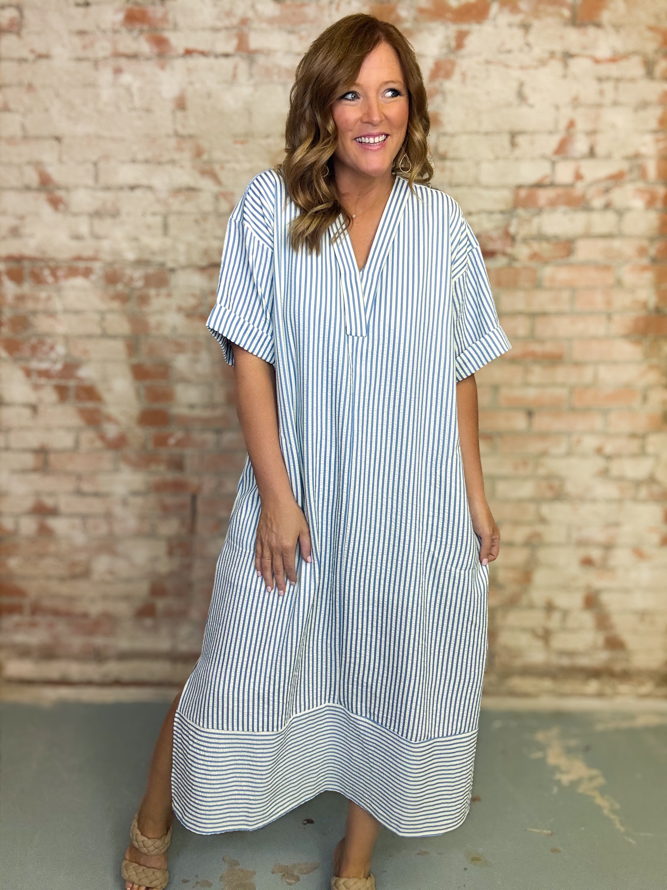 Teagan Stripe Maxi Dress