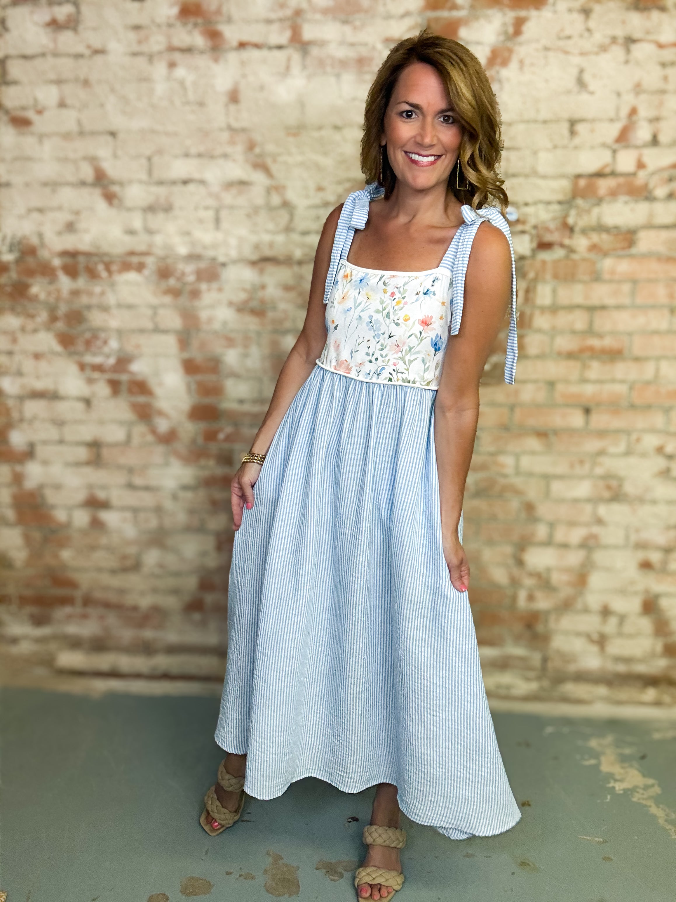 Deona Tie Strap Dress