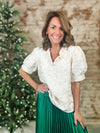 Frosty Textured Top