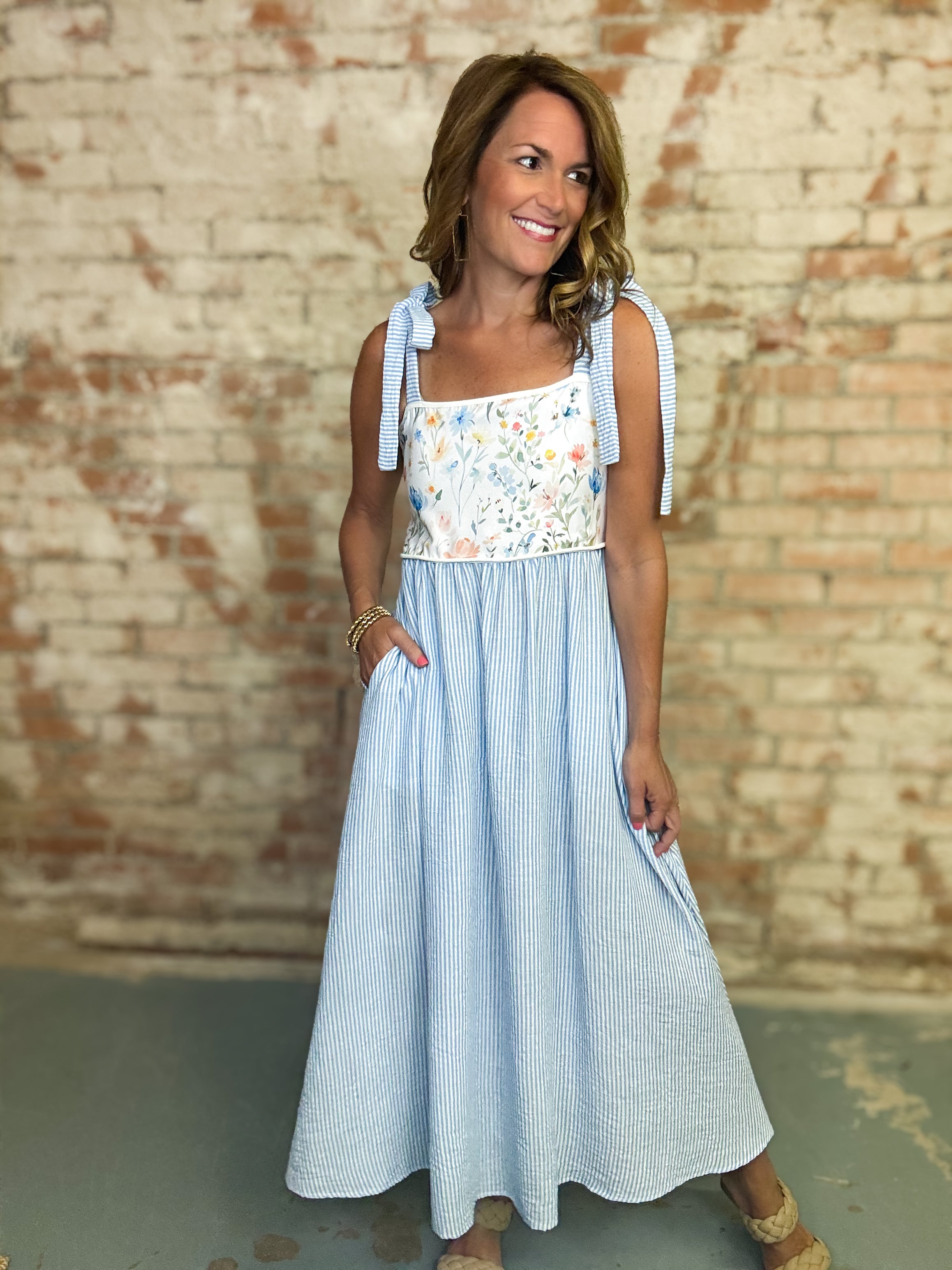 Deona Tie Strap Dress