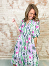 Tara Print Tiered Dress