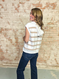 Kenia Stripe Hoodie Sweater