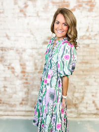 Tara Print Tiered Dress