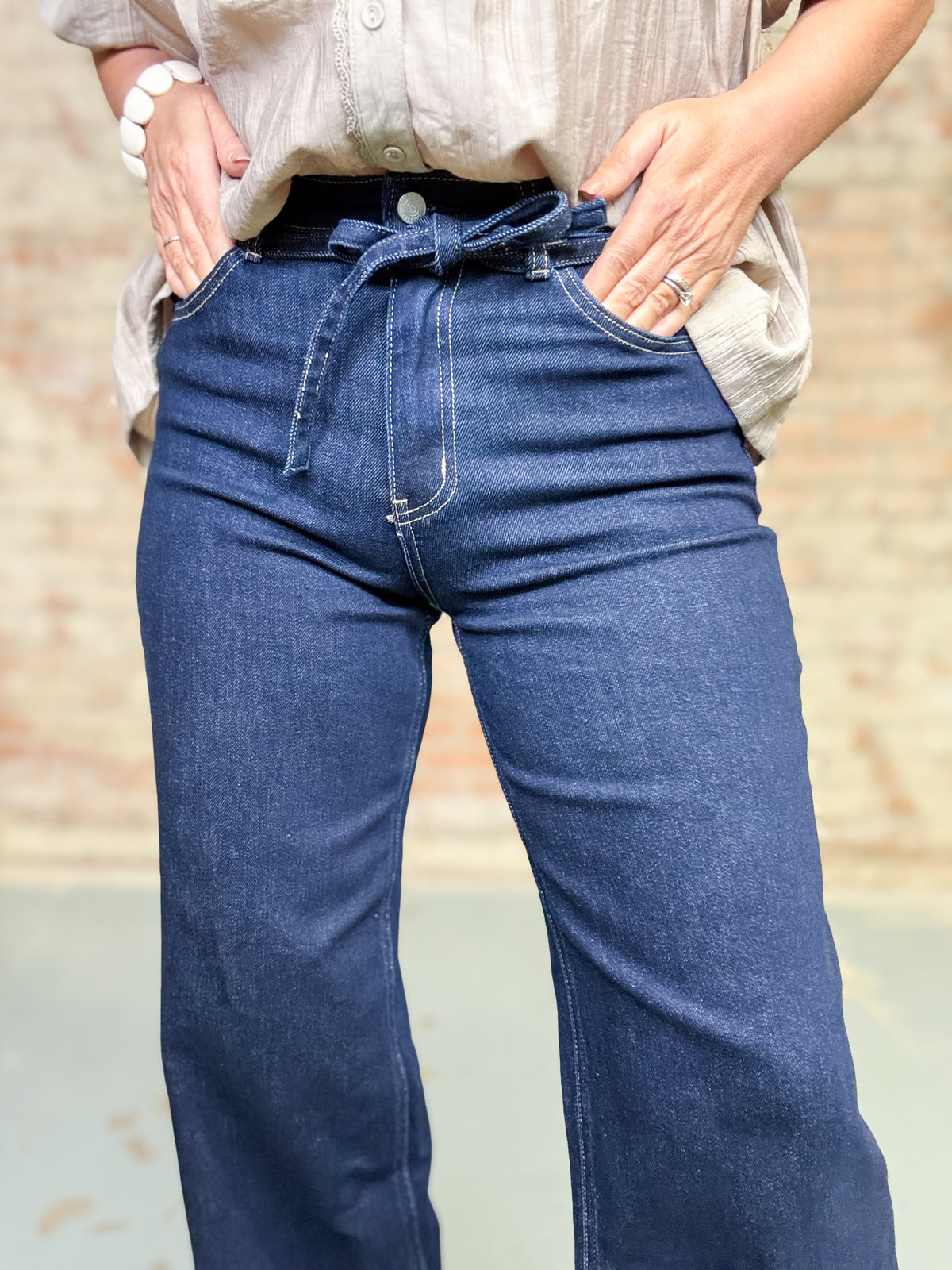 Nixon High Rise Dark Jeans
