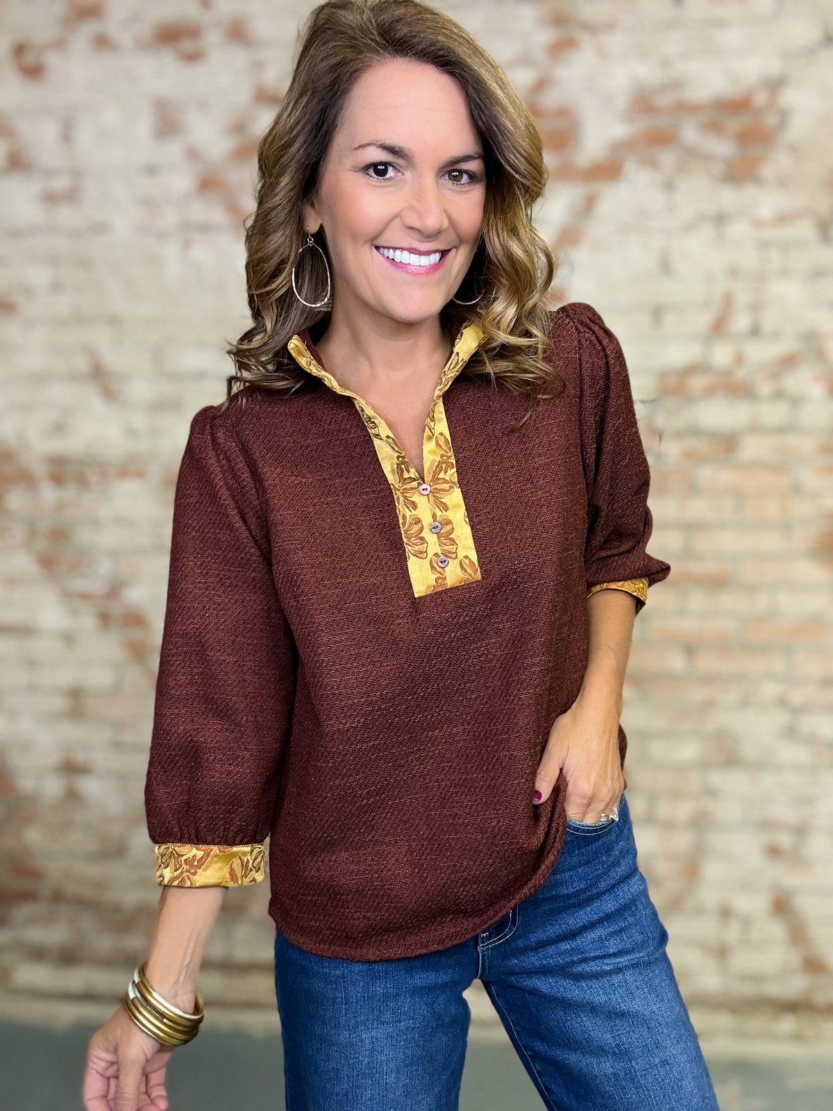 Bartley Textured Tunic Top