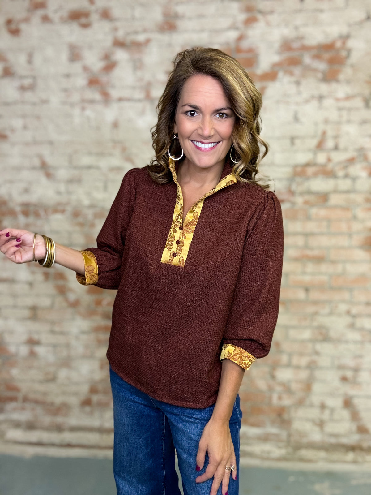 Bartley Textured Tunic Top