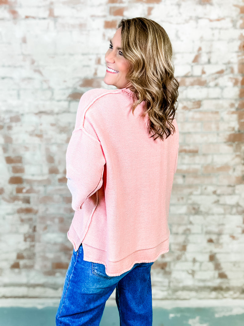 Lucia Mineral Washed Sweater Top