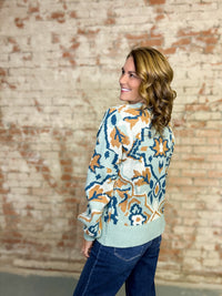 Benny Printed Sweater Top