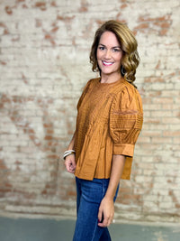 Tonie Pleated Detail Top