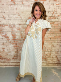 Knox Striped Midi Dress