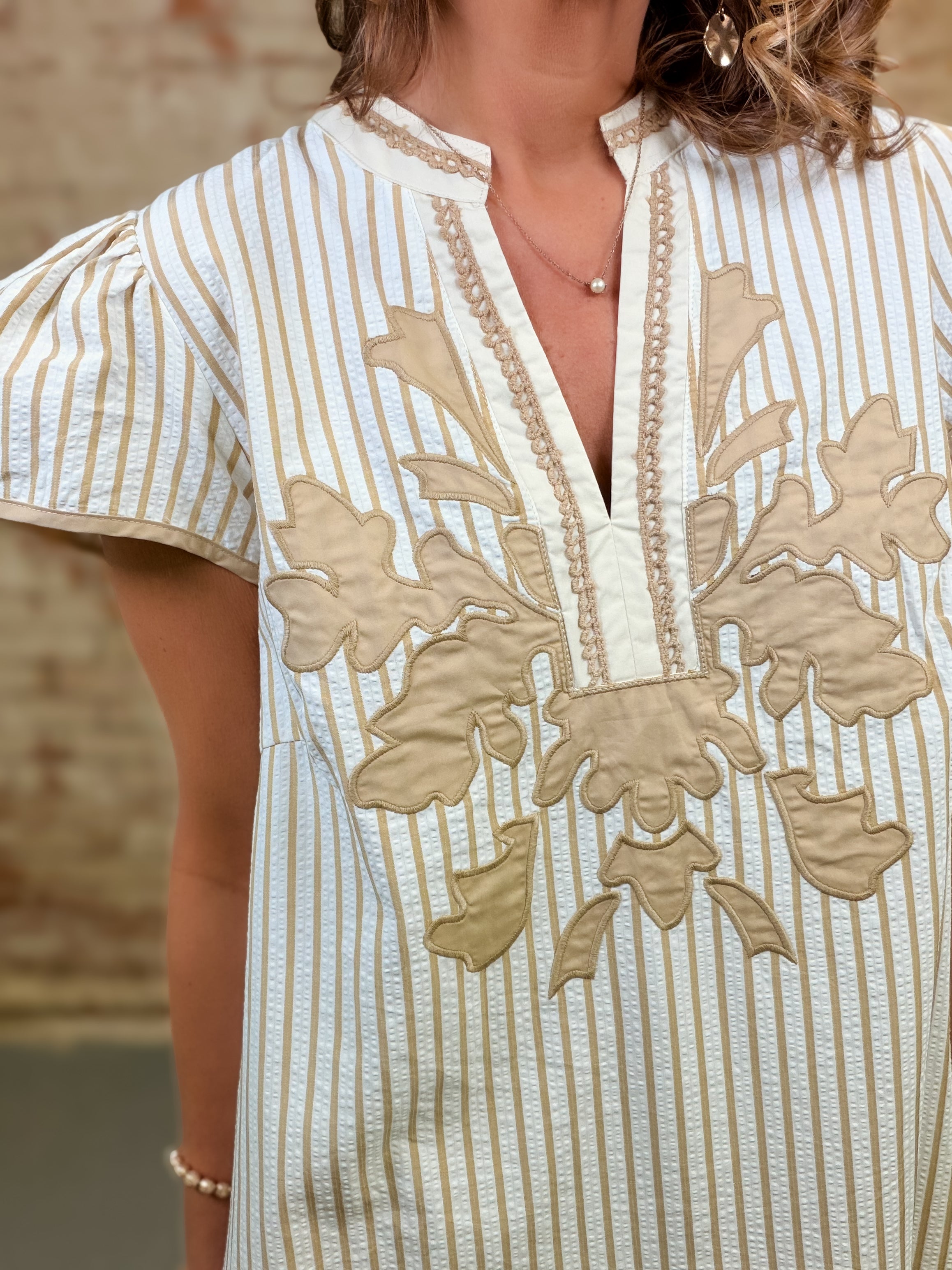 Knox Striped Midi Dress