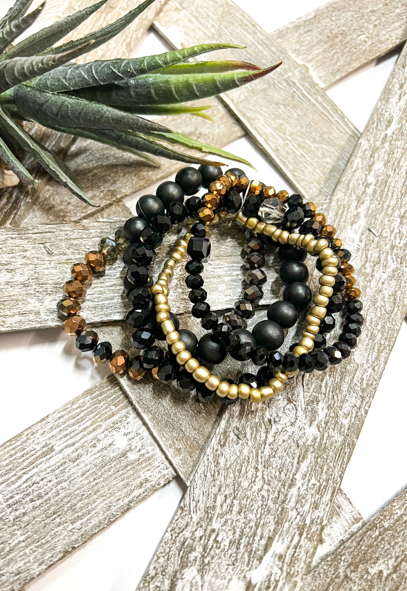 Five Layer Stretch Bracelet Set