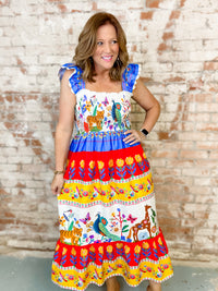 THML Jane Animal Print Dress