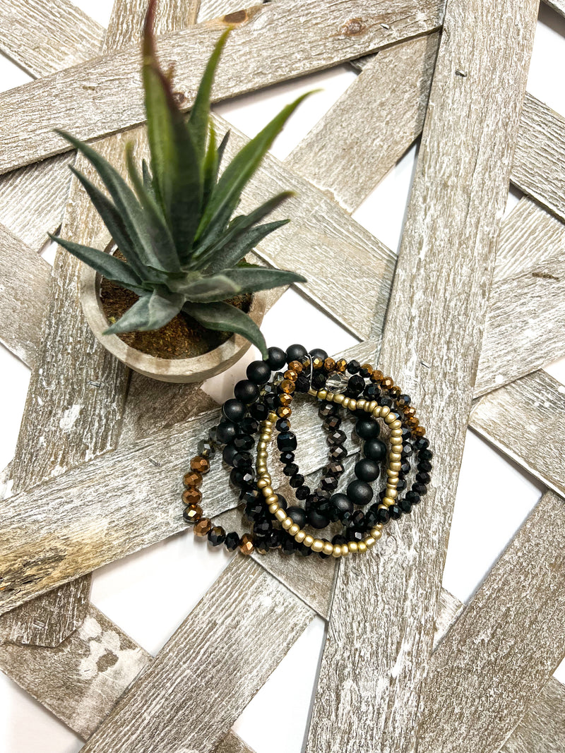 Five Layer Stretch Bracelet Set